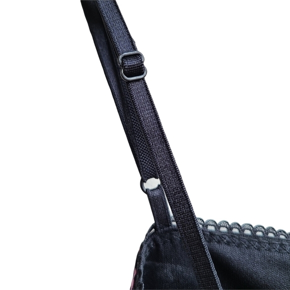 Y2k Floral Black and Pink Jump Dress - Picture 5 of 6